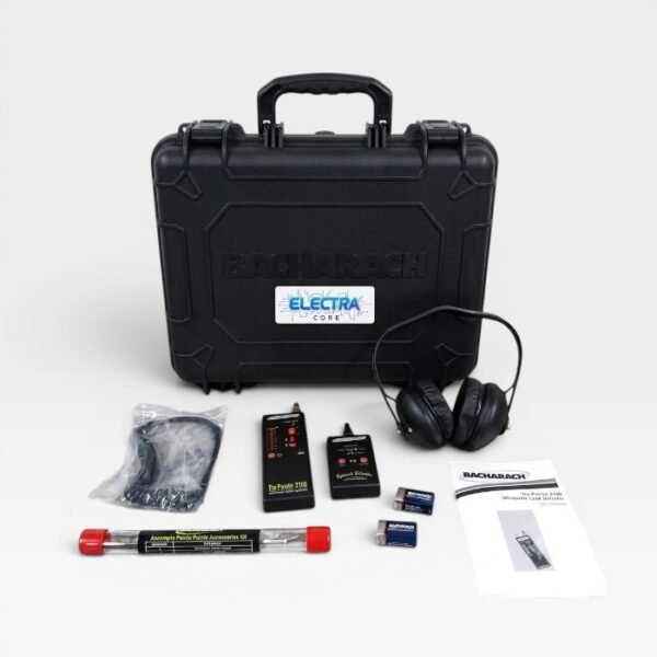 Bacharach TruPointe 2100 Ultrasonic Leak Detector Kit with Headphones, Sound Blaster, Probes, and Carrying Case