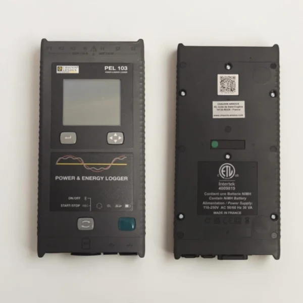 Chauvin Arnoux PEL 103 Power and Energy Logger Front Panel and Input Terminals