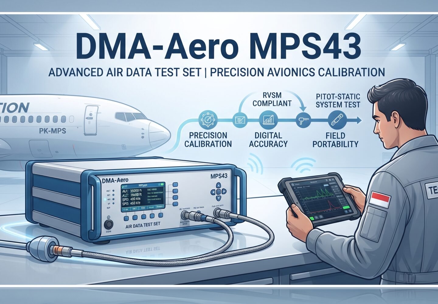 DMA-Aero MPS43 Air Data Test Set